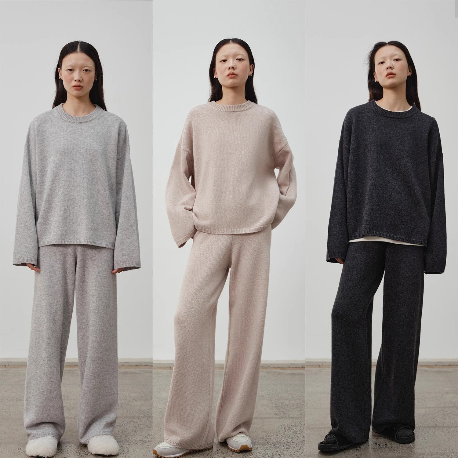 Wilderness Chasing Truth Minimalist Loose Wool Knit + Pants-0