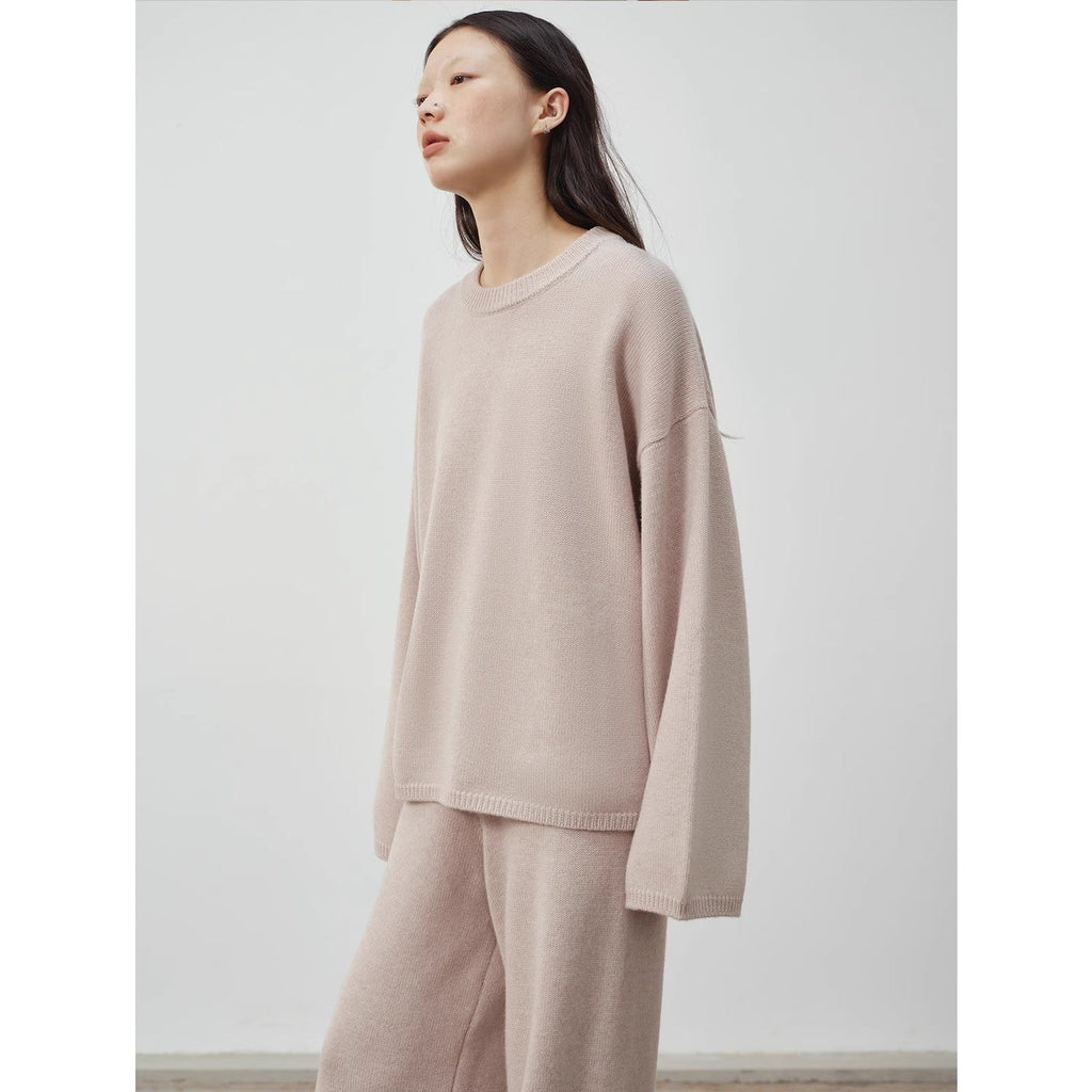 Wilderness Chasing Truth Minimalist Loose Wool Knit + Pants-2