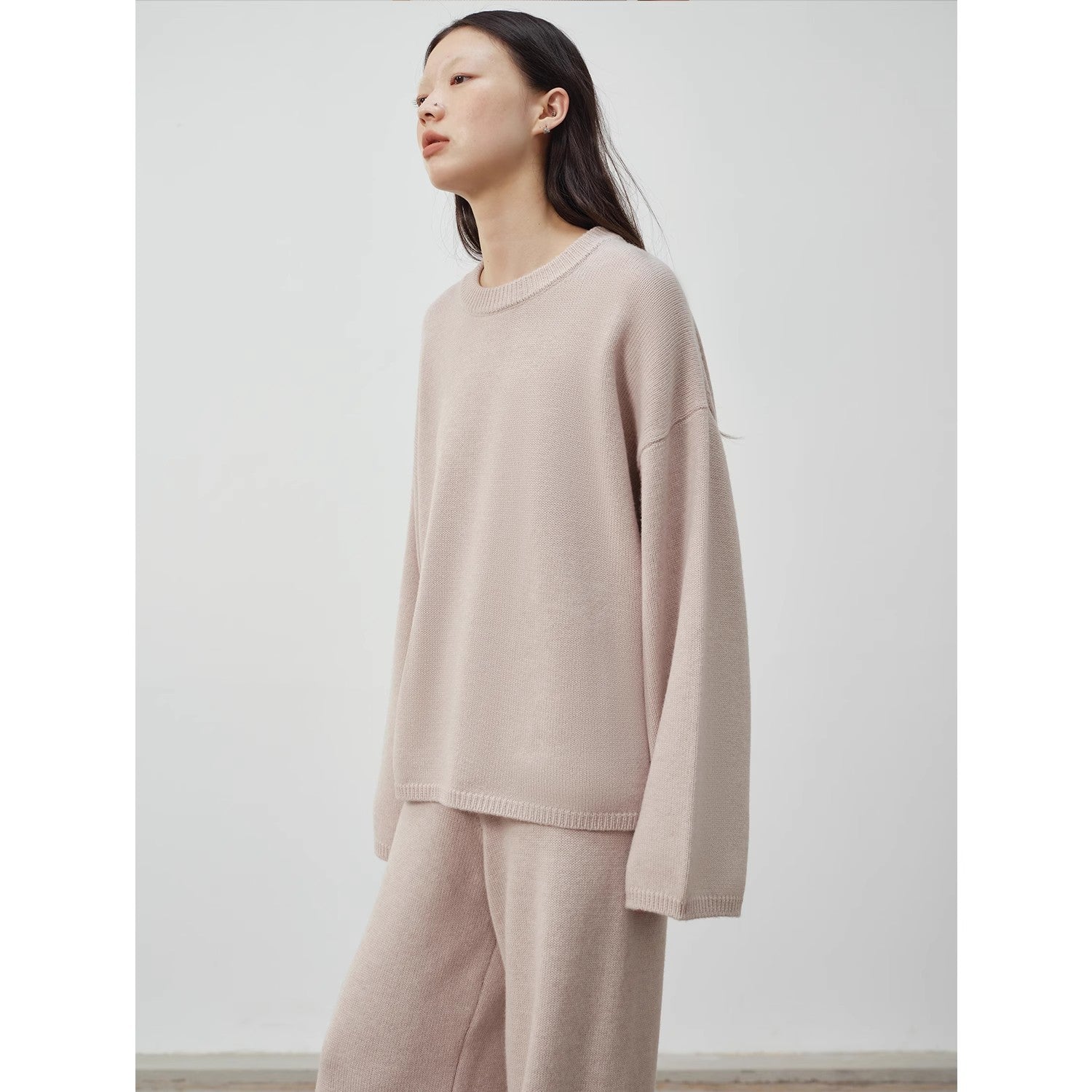 Wilderness Chasing Truth Minimalist Loose Wool Knit + Pants-2