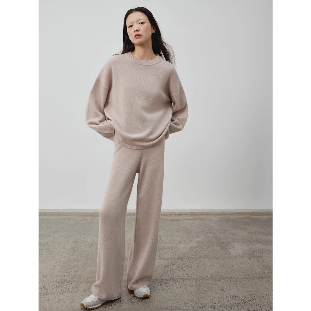 Wilderness Chasing Truth Minimalist Loose Wool Knit + Pants-3