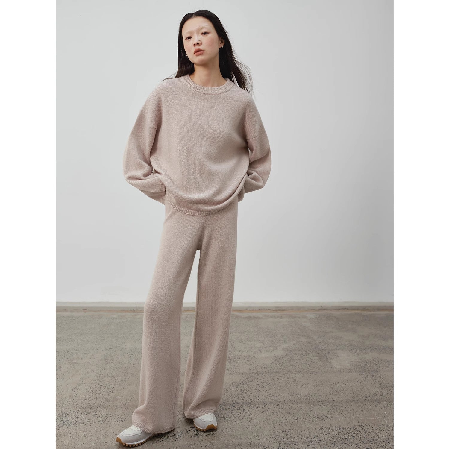 Wilderness Chasing Truth Minimalist Loose Wool Knit + Pants-3