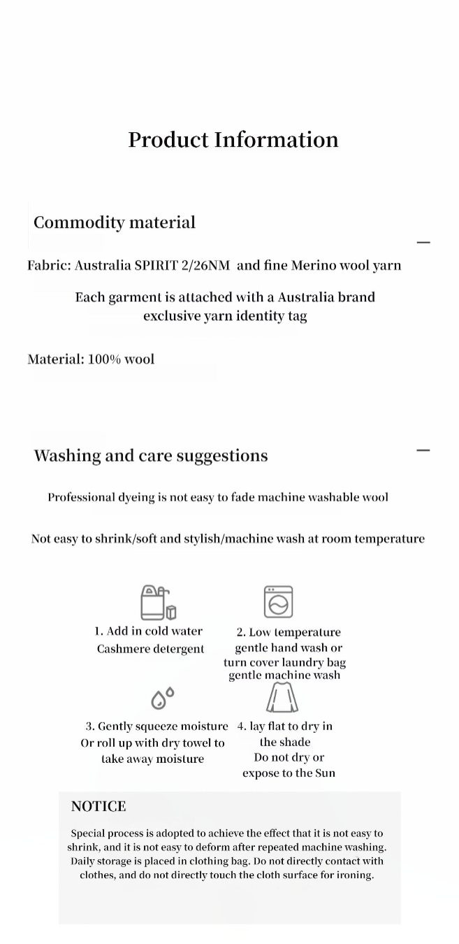 "Warm and waxy music" Australian merino wool knitted suit-4