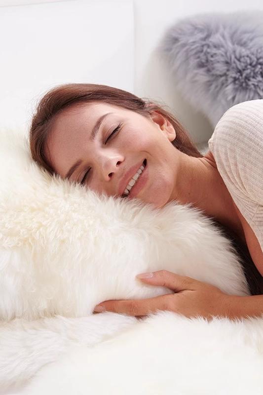 New Zealand imported wool carpet sofa cushion whole sheepskin cushion floor mat-4