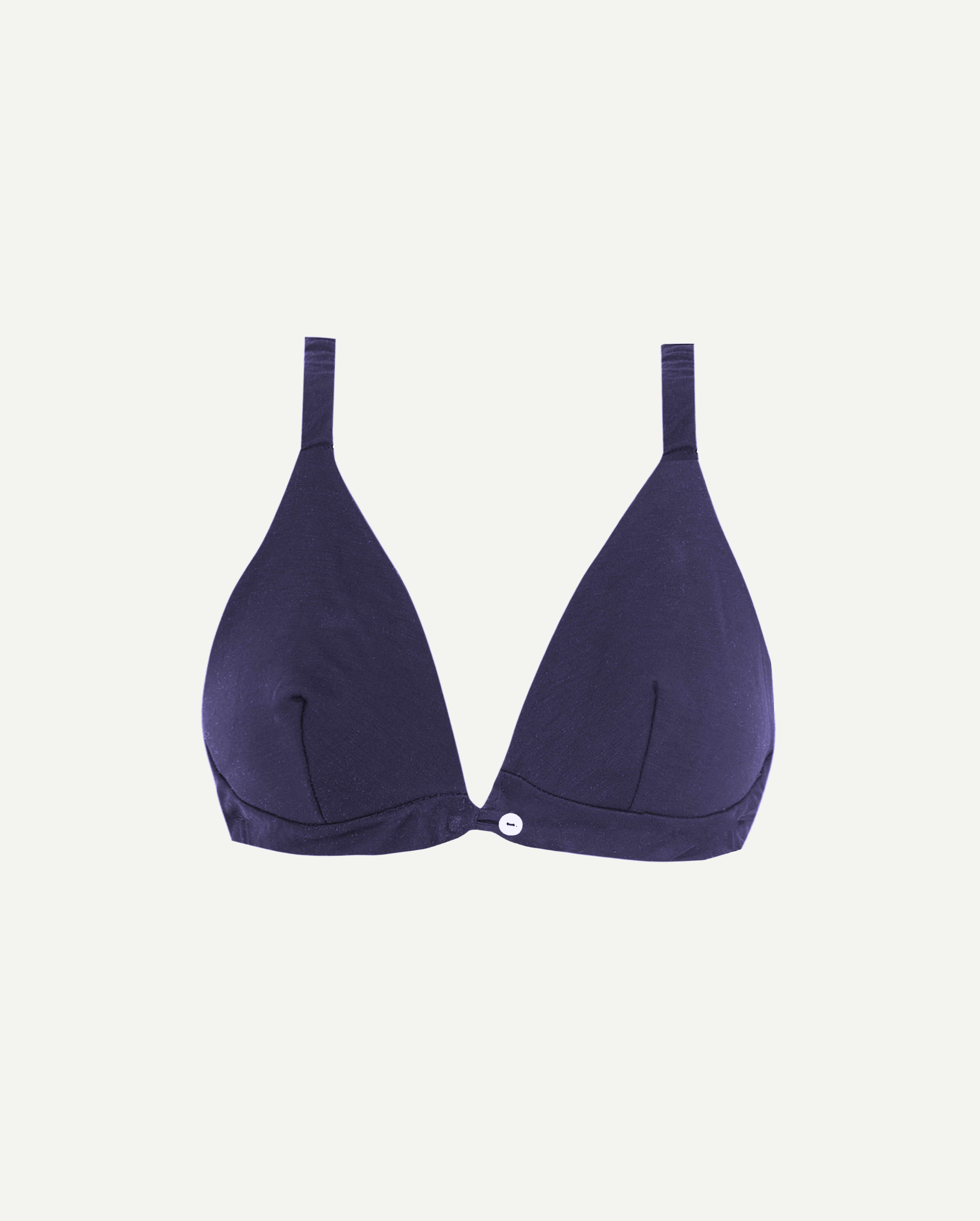 Merino Wool Front-Open Bra – Dark Blue-0