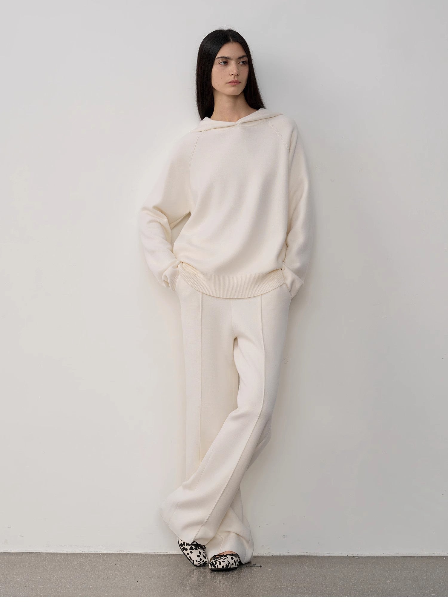 "Urban One" Wool Hooded Knit Outfit-5