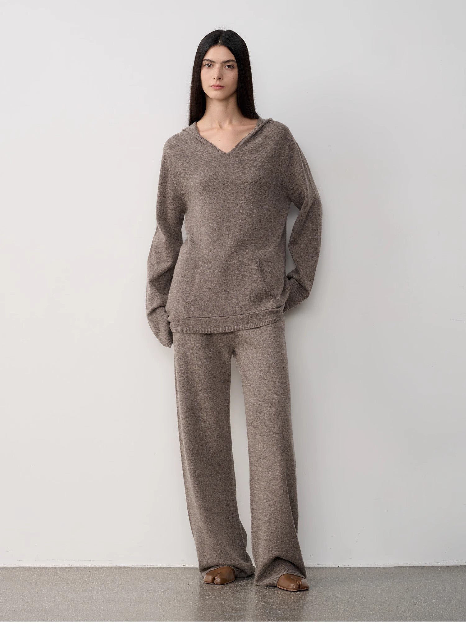 "Warm and waxy music" Australian merino wool knitted suit-1