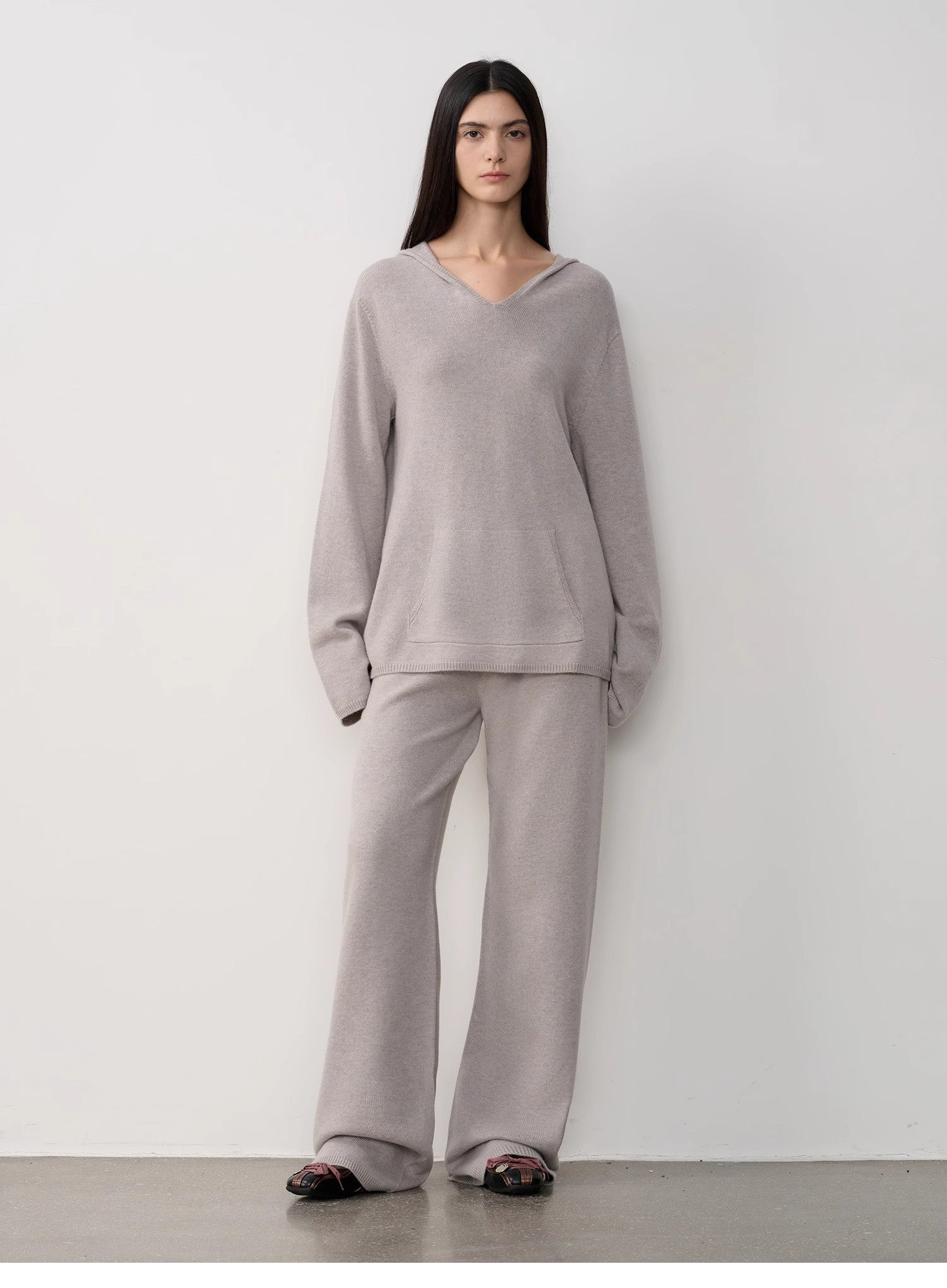 "Warm and waxy music" Australian merino wool knitted suit-12