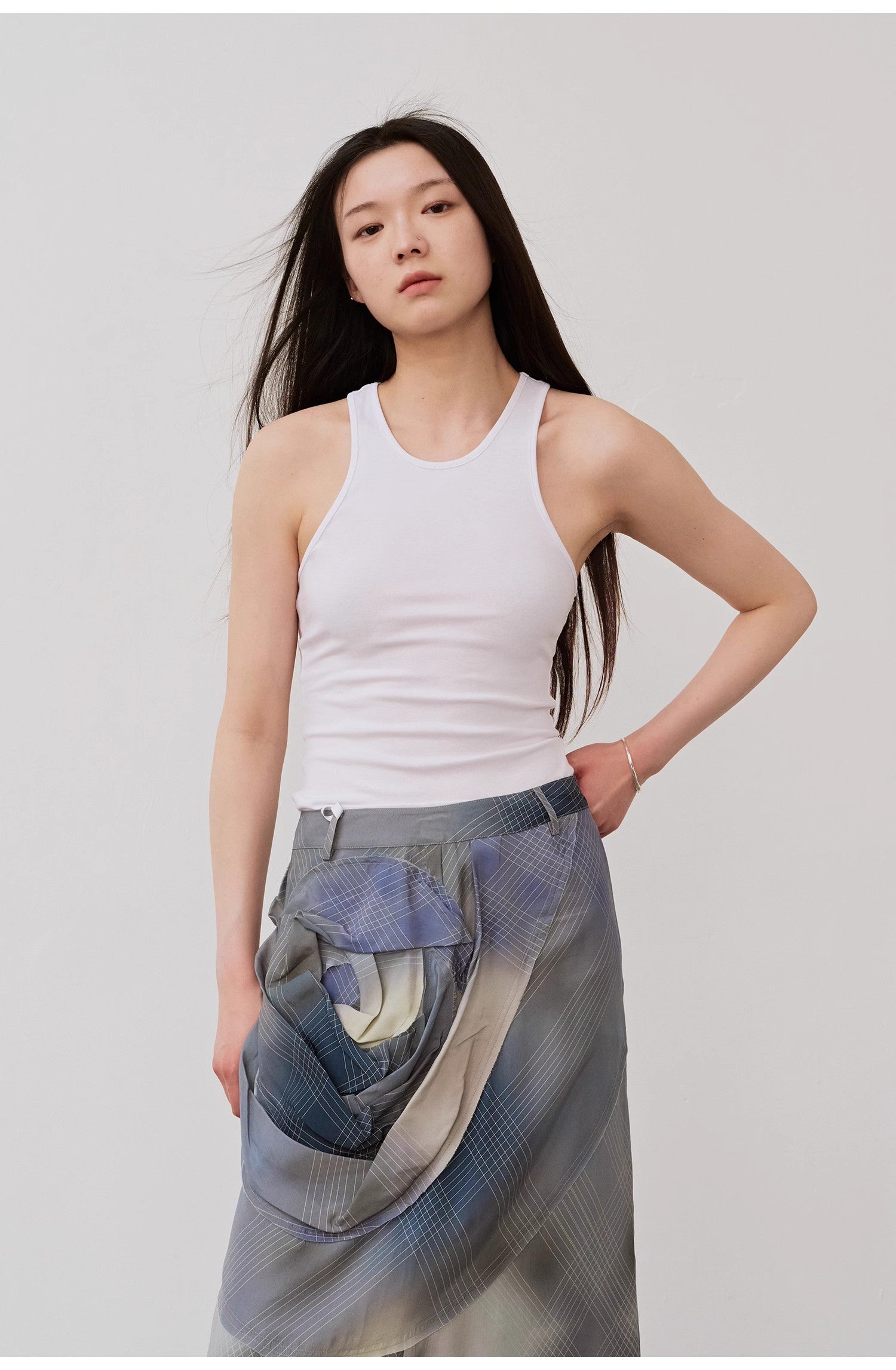 "Summer Tour" small I-shaped vest camisole women's summer elastic cotton slim fit inner sleeveless top-1