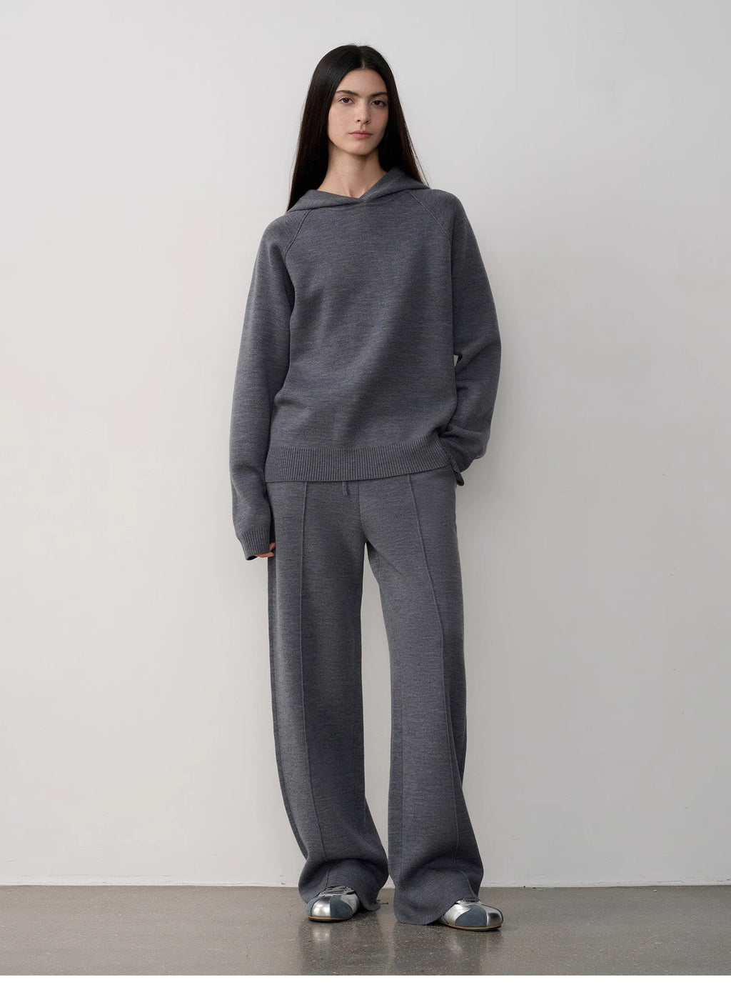 "Urban One" Wool Hooded Knit Outfit-13