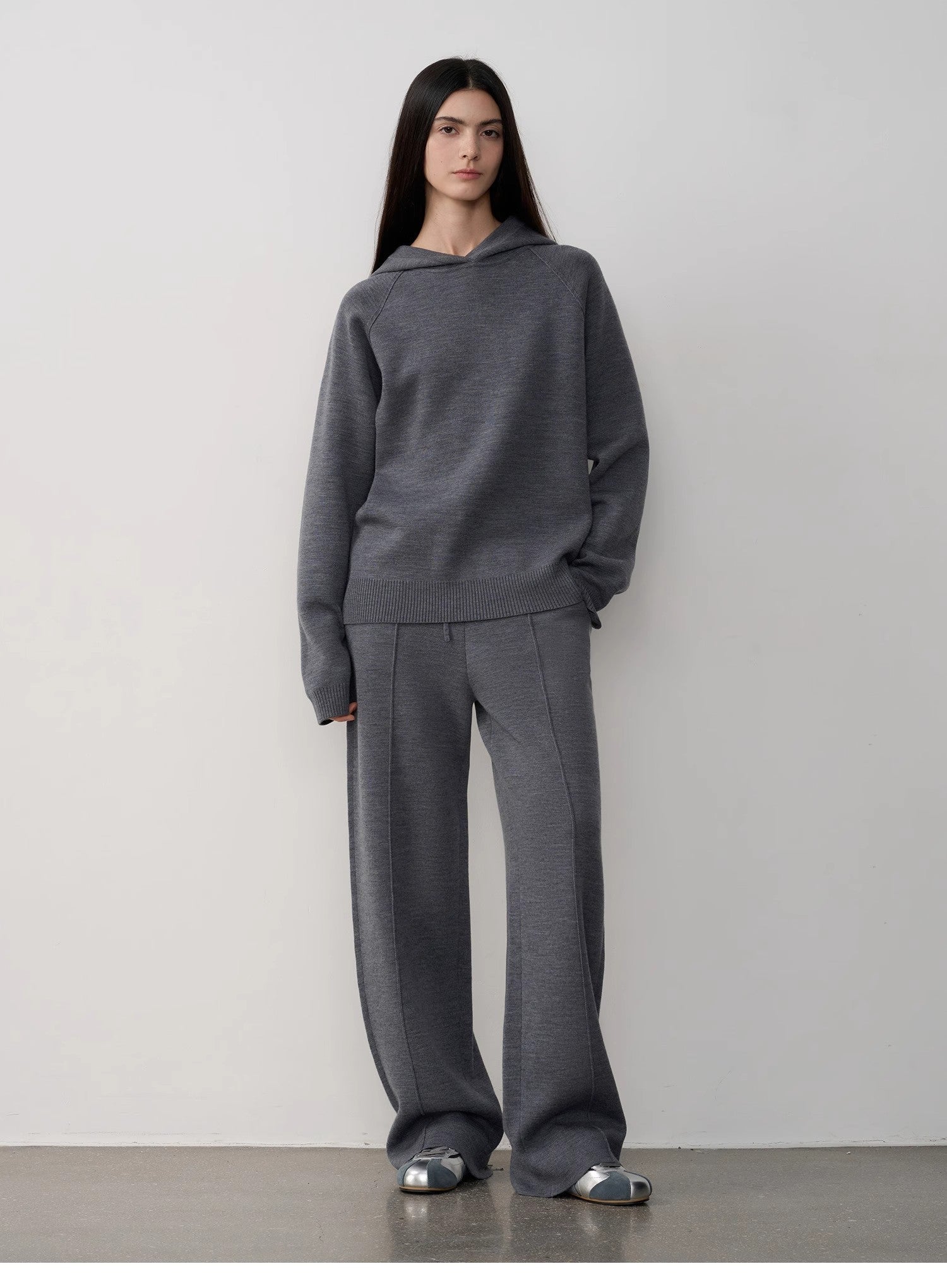 "Urban One" Wool Hooded Knit Outfit-13