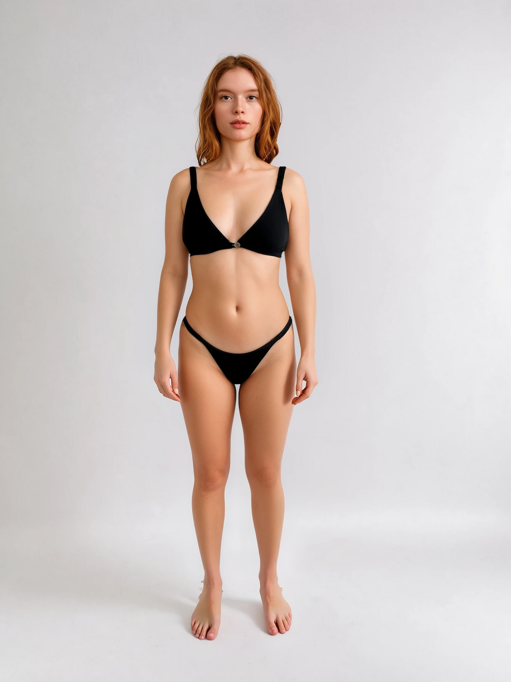 Merino Wool Front-Open Bra – Dark Blue-1