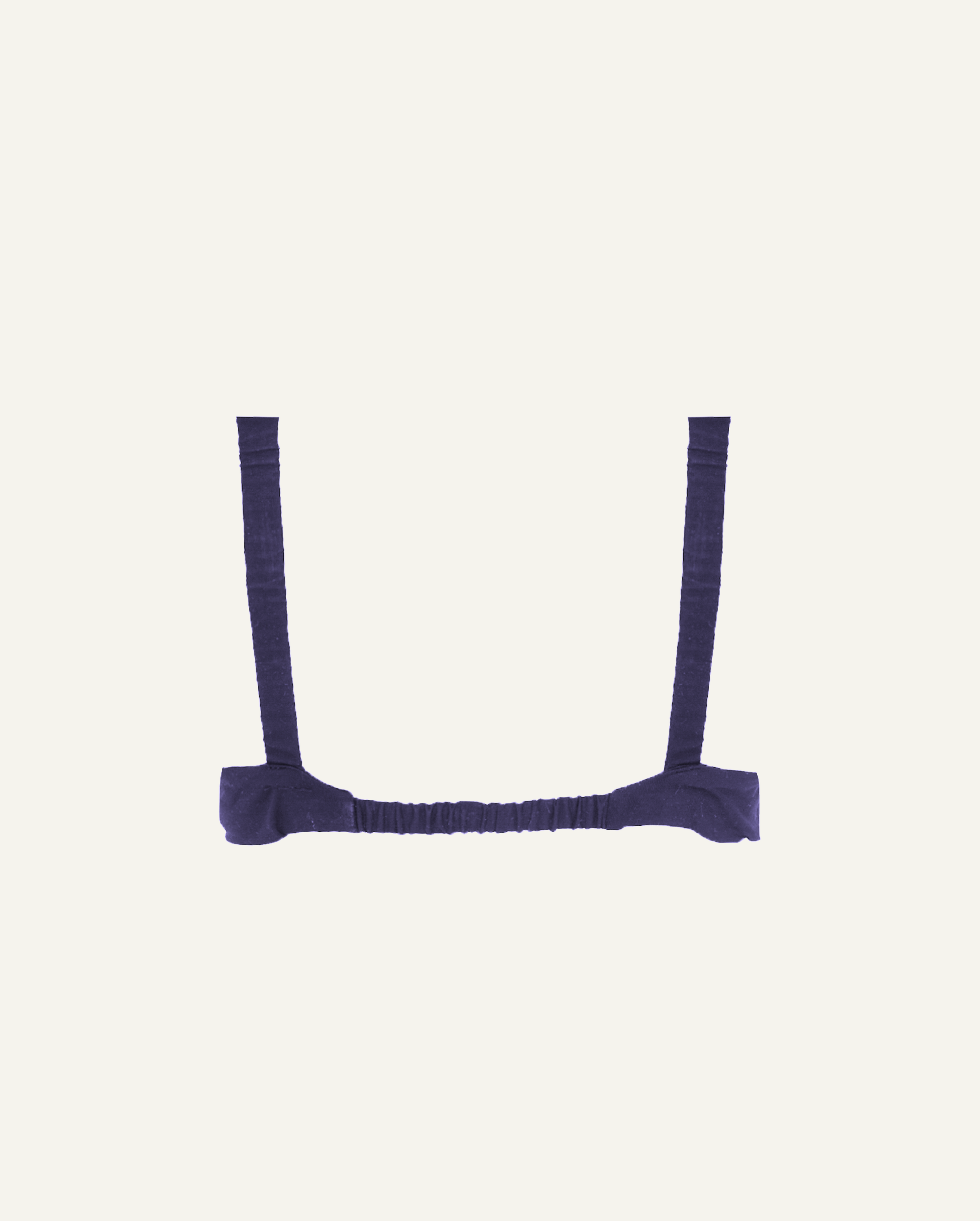 Merino Wool Front-Open Bra – Dark Blue-2
