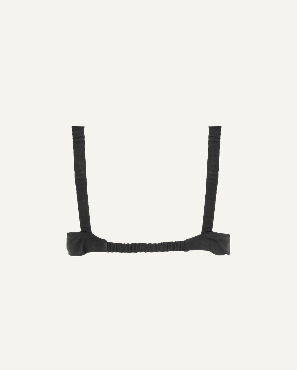 Merino Wool Front-Open Bra – Black-2