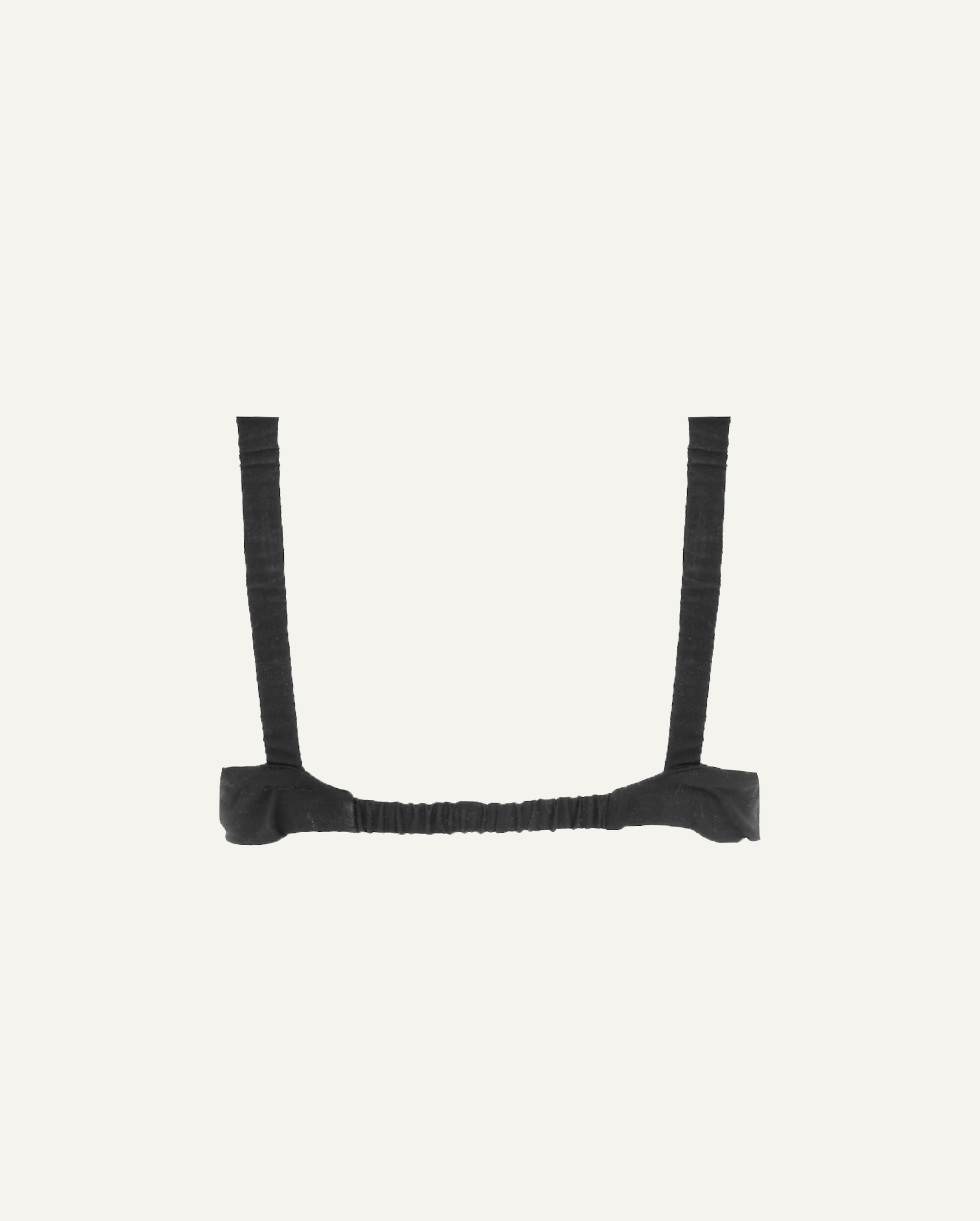 Merino Wool Front-Open Bra – Black-2