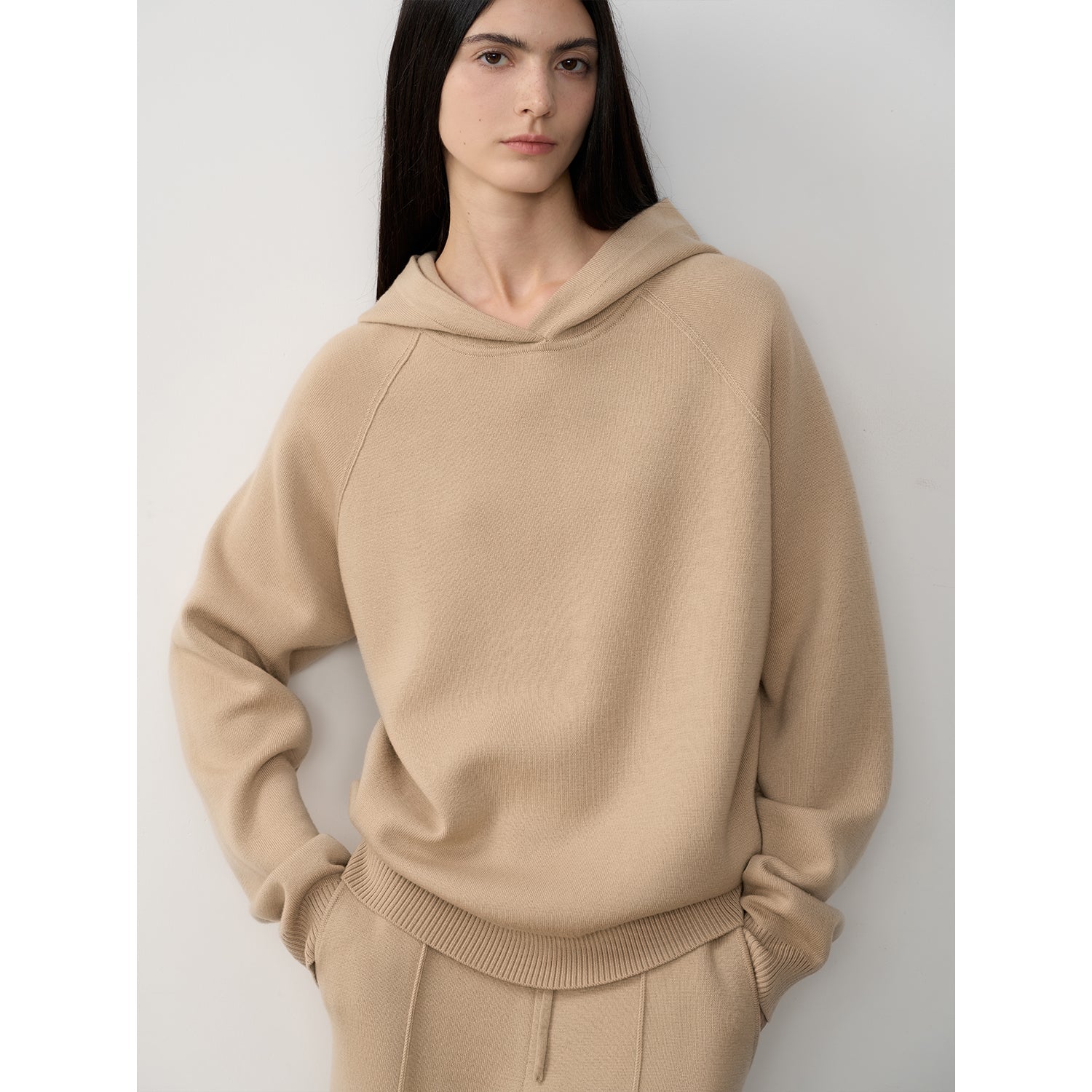 "Urban One" Wool Hooded Knit Outfit-2