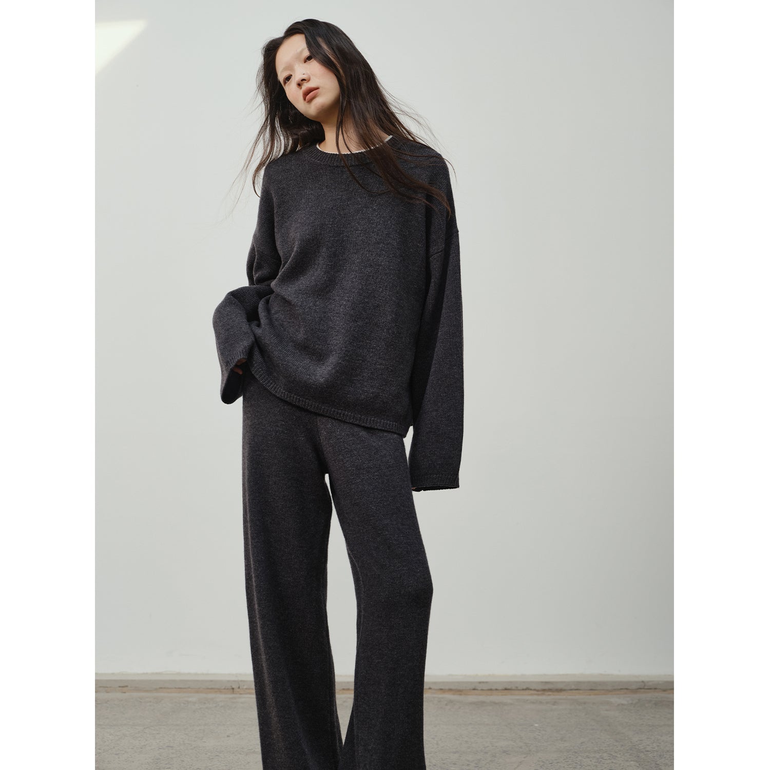 Wilderness Chasing Truth Minimalist Loose Wool Knit + Pants-7