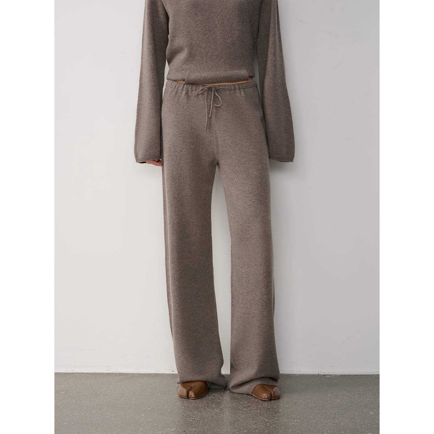 "Warm and waxy music" Australian merino wool knitted suit-6