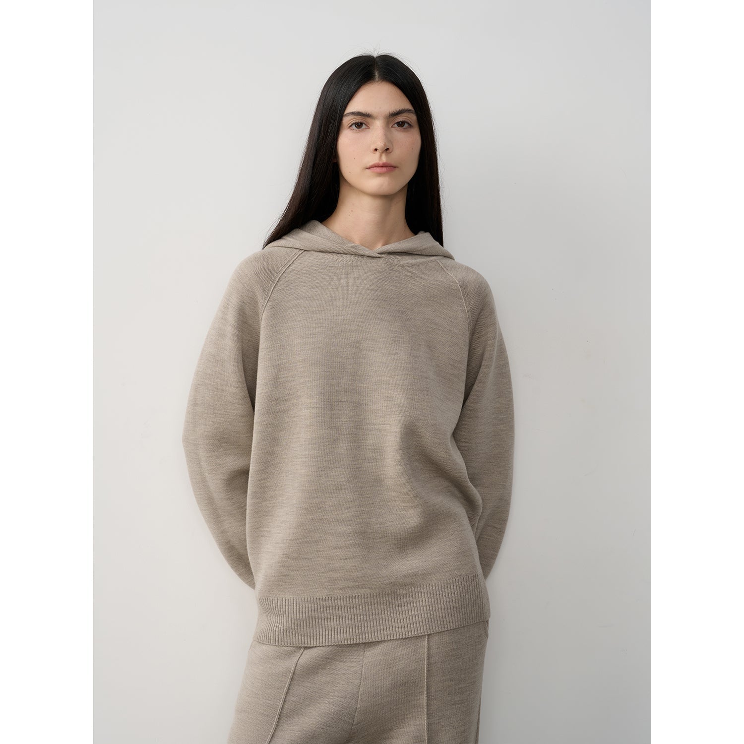 "Urban One" Wool Hooded Knit Outfit-7