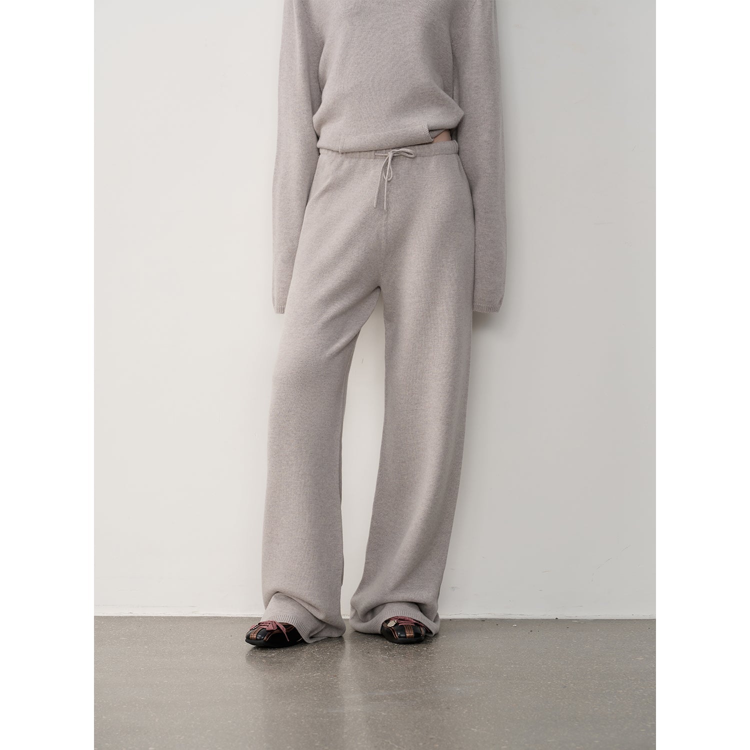 "Warm and waxy music" Australian merino wool knitted suit-11