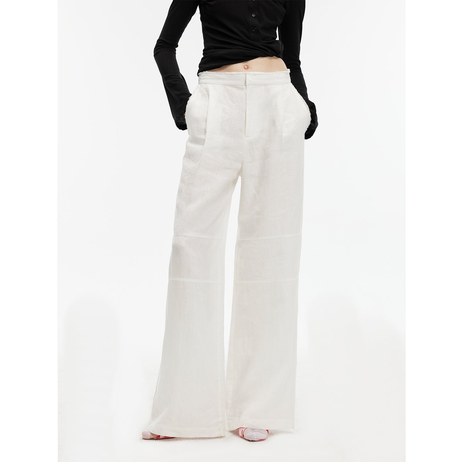 "Diary of an Old Friend" Customized Breathable Ramie Oversize Suit Vest Set-11