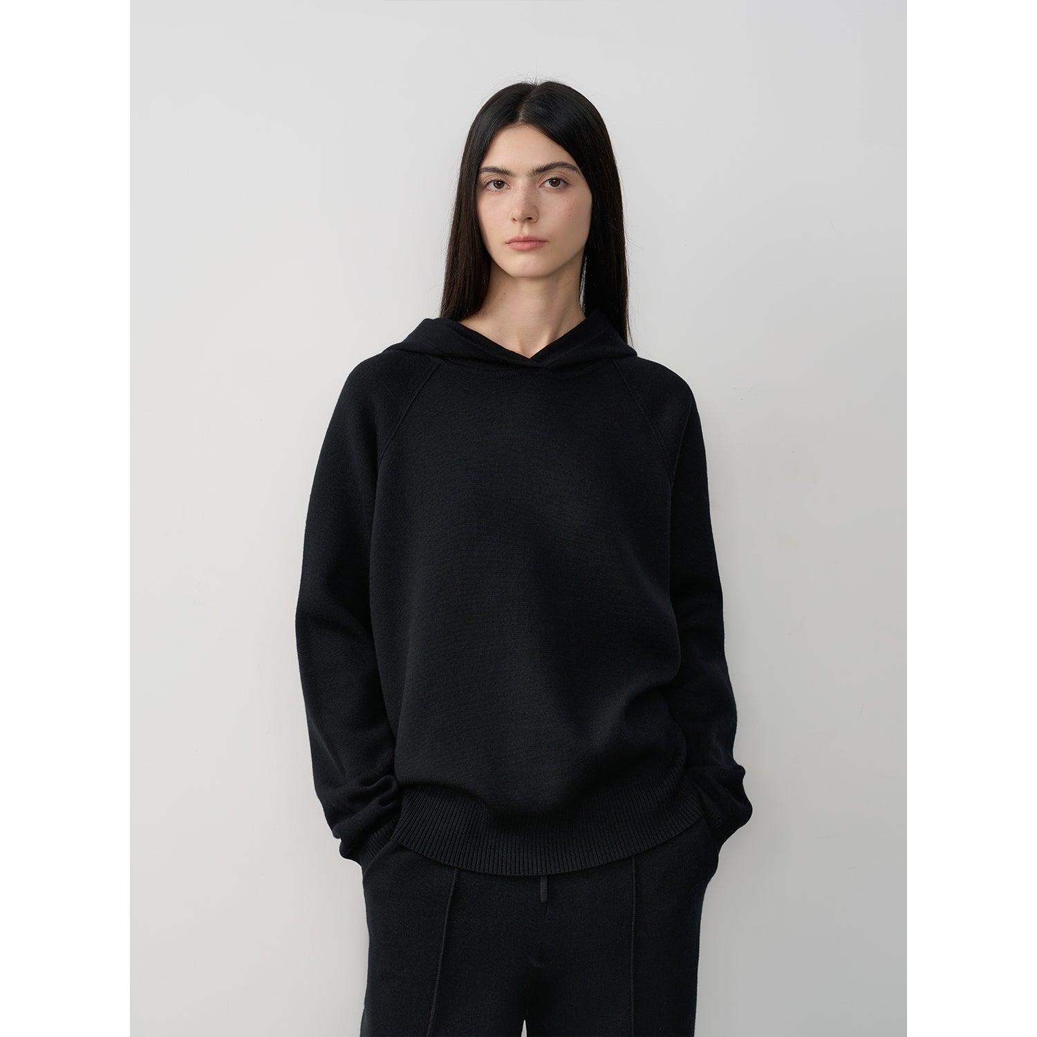 "Urban One" Wool Hooded Knit Outfit-9