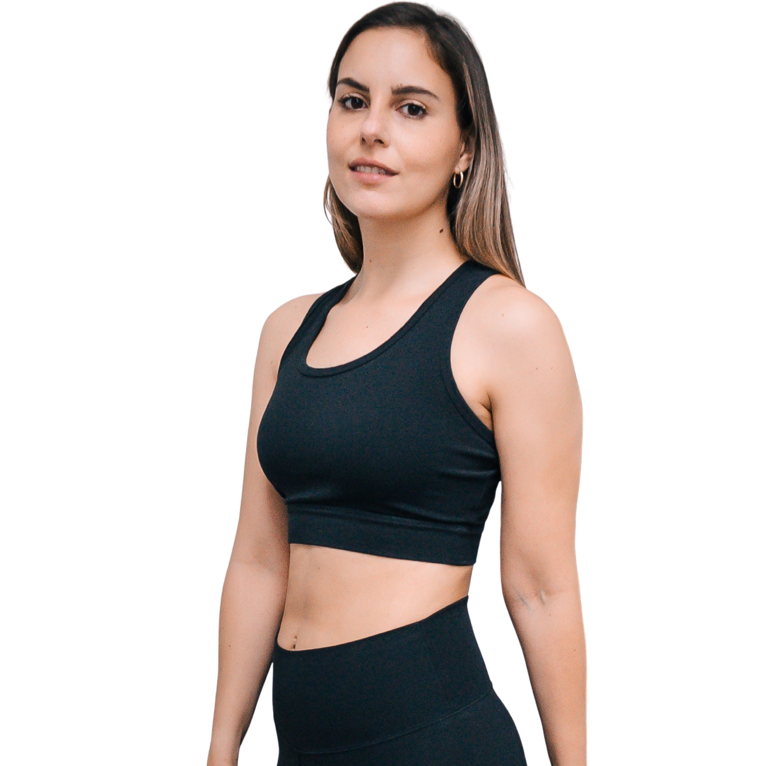 Black Organic Cotton Bra-0